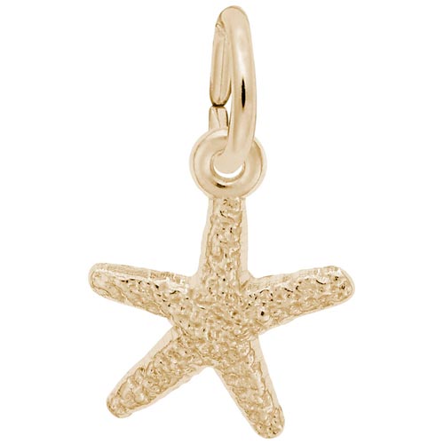 Gold Plate Starfish Accent Charm by Rembrandt Charms Gold Plate Starfish Accent Charm by Rembrandt Charms