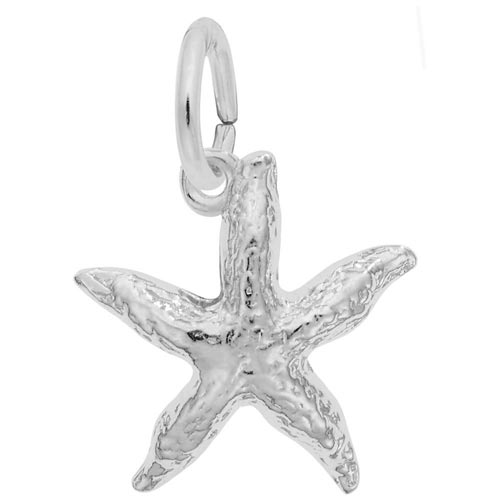14K White Gold Starfish Charm by Rembrandt Charms 14K White Gold Starfish Charm by Rembrandt Charms