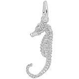 Rembrandt Seahorse Charm, Sterling Silver