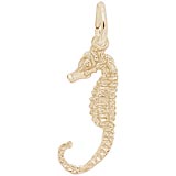 Rembrandt Seahorse Charm, 14K Yellow Gold