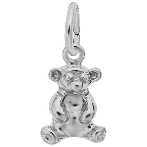 Sterling Silver Sitting Bear Accent Charm by Rembrandt Charms Sterling Silver Sitting Bear Accent Charm by Rembrandt Charms