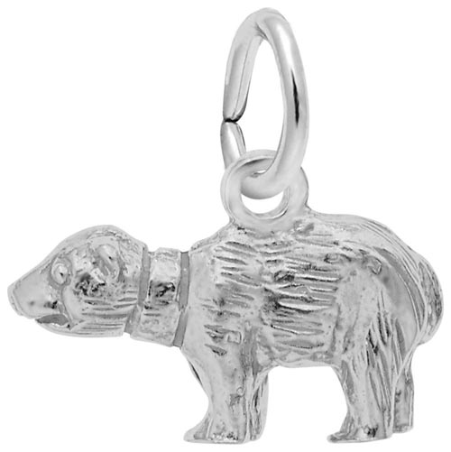 14K White Gold Baby Polar Bear Charm by Rembrandt Charms 14K White Gold Baby Polar Bear Charm by Rembrandt Charms
