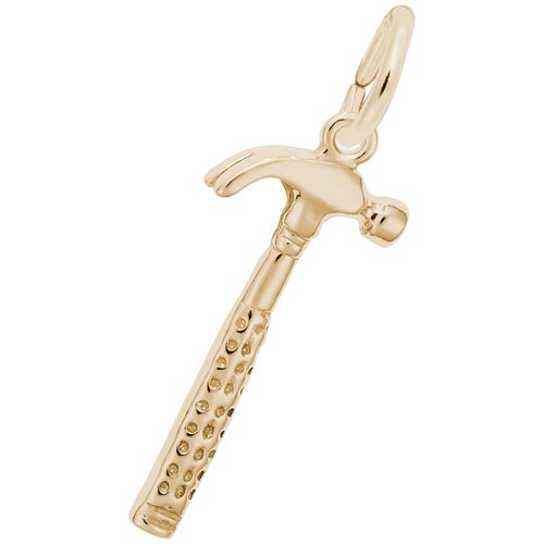 Gold Plate Hammer Charm by Rembrandt Charms Gold Plate Hammer Charm by Rembrandt Charms
