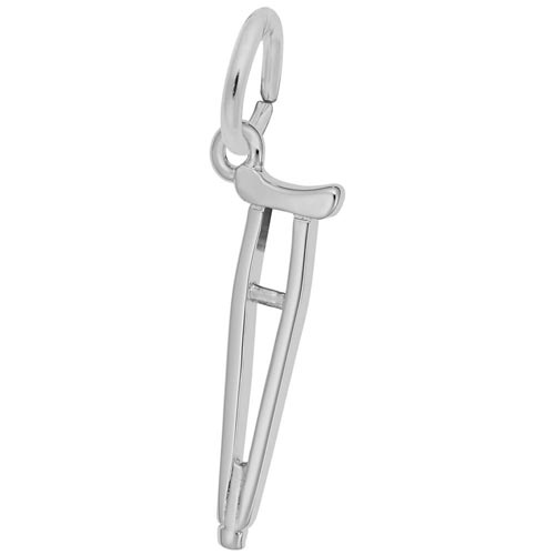 Sterling Silver Crutch Charm by Rembrandt Charms Sterling Silver Crutch Charm by Rembrandt Charms
