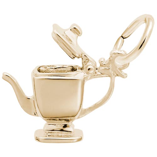 Rembrandt Teapot Charm, 14K Yellow Gold