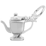 Rembrandt Teapot Charm, 14K White Gold