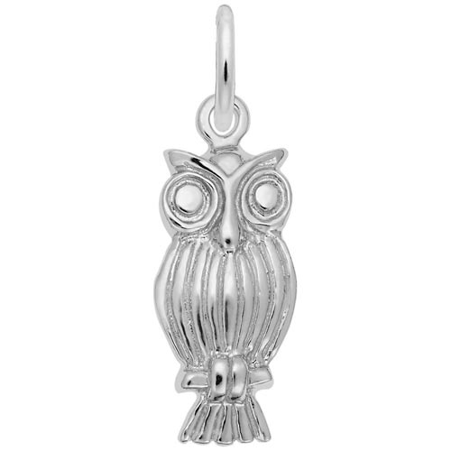 Sterling Silver Screech Owl Charm by Rembrandt Charms Sterling Silver Screech Owl Charm by Rembrandt Charms