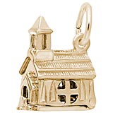 Rembrandt Church Charm - Opens, Gold Plate