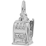 14K White Gold Slot Machine Charm by Rembrandt Charms