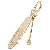 Gold Plate Paddle Board Charm by Rembrandt Charms