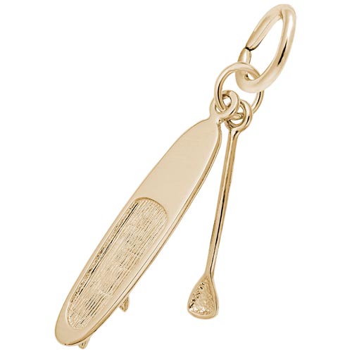 10K Gold Paddle Board Charm by Rembrandt Charms 10K Gold Paddle Board Charm by Rembrandt Charms