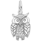 Sterling Silver Owl, Wise Charm