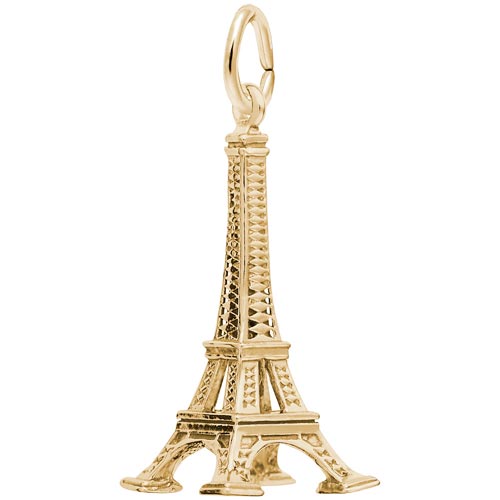 Rembrandt Eiffel Tower Large Charm, 14k Yellow Gold