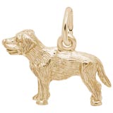 14K Gold Labrador Retriever Charm by Rembrandt Charms