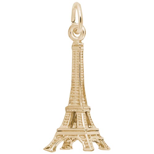 14k Gold Small Eiffel Tower Accent Charm by Rembrandt Charms