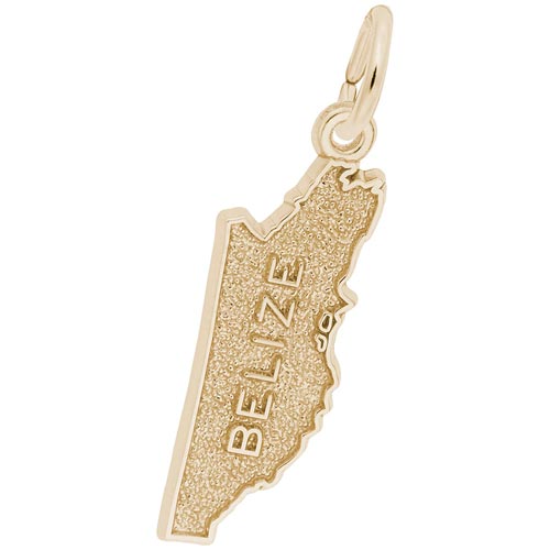 10K Gold Belize Map Charm by Rembrandt Charms 10K Gold Belize Map Charm by Rembrandt Charms
