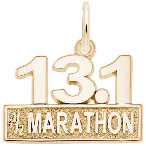 14k Gold 13.1 Marathon Charm by Rembrandt Charms 14k Gold 13.1 Marathon Charm by Rembrandt Charms