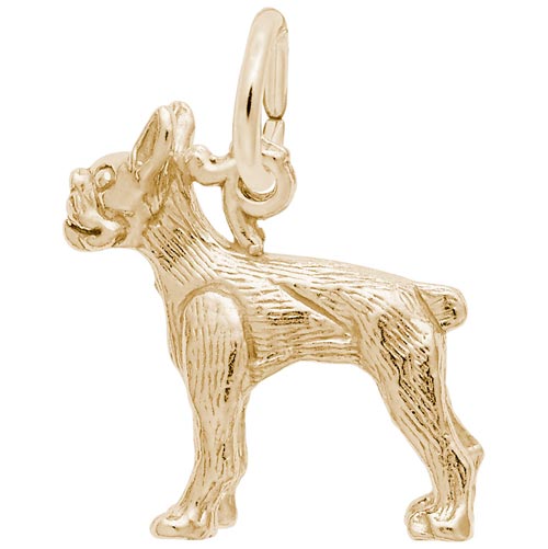 14K Gold Boston Terrier Charm by Rembrandt Charms