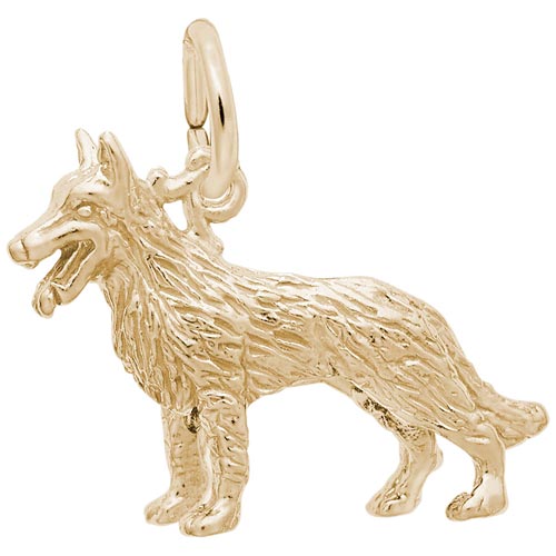 10k Gold German Shepherd Charm by Rembrandt Charms 10k Gold German Shepherd Charm by Rembrandt Charms