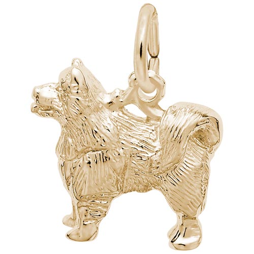 14K Gold Samoyed Dog Charm by Rembrandt Charms