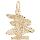 Gold Plated American Bald Eagle Charm by Rembrandt Charms