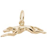 10K Gold Greyhound Charm by Rembrandt Charms