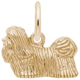 Gold Plated Shih Tzu Dog Charm by Rembrandt Charms
