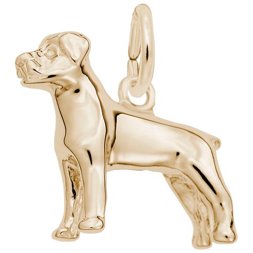 14K Gold Rottweiler Charm by Rembrandt Charms 14K Gold Rottweiler Charm by Rembrandt Charms
