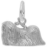 Sterling Silver Pekingese Dog Charm by Rembrandt Charms