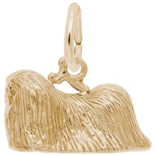 14K Gold Pekingese Dog Charm by Rembrandt Charms 14K Gold Pekingese Dog Charm by Rembrandt Charms