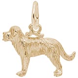 10K Gold St Bernard Dog Charm by Rembrandt Charms