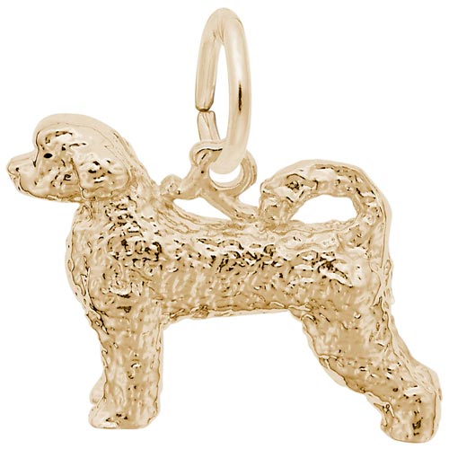 14K Gold Portuguese Water Dog Charm by Rembrandt Charms 14K Gold Portuguese Water Dog Charm by Rembrandt Charms