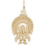 Gold Plated Turkey Charm by Rembrandt Charms