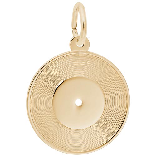 14K Gold Record Charm by Rembrandt Charms