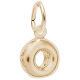 Gold Plate Glazed Donut Charm by Rembrandt Charms