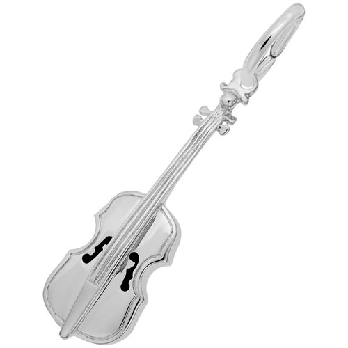 14k White Gold Cello Charm by Rembrandt Charms
