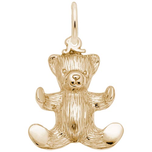 14K Gold Teddy Bear Charm by Rembrandt Charms