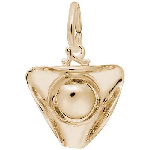 14K Gold Tri Corner Hat Charm by Rembrandt Charms 14K Gold Tri Corner Hat Charm by Rembrandt Charms