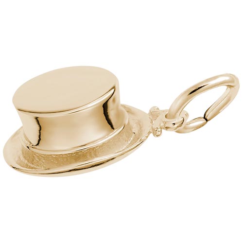Gold Plated Top Hat Charm by Rembrandt Charms
