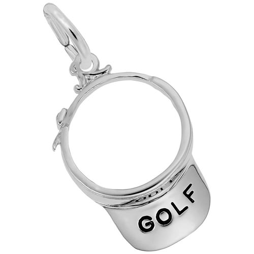 Sterling Silver Golf Visor Charm by Rembrandt Charms Sterling Silver Golf Visor Charm by Rembrandt Charms