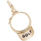 14K Gold Golf Visor Charm by Rembrandt Charms
