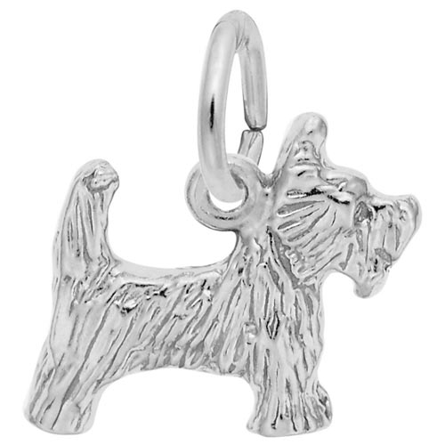 14K White Gold Scottie Dog Charm by Rembrandt Charms 14K White Gold Scottie Dog Charm by Rembrandt Charms