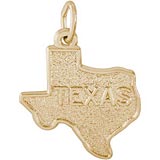 14k Gold Texas State Map Charm by Rembrandt Charms