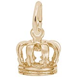 Rembrandt Royal Crown Charm, 14k Yellow Gold