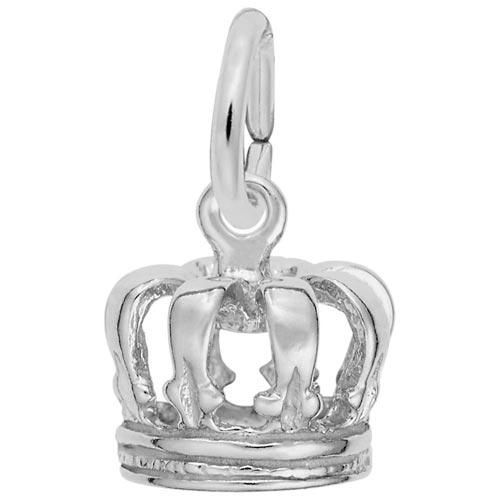 Rembrandt Royal Crown Charm, Sterling Silver