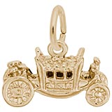 Rembrandt Royal Carriage Charm, 14k Yellow Gold