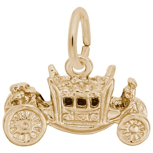 Rembrandt Royal Carriage Charm, 14k Yellow Gold