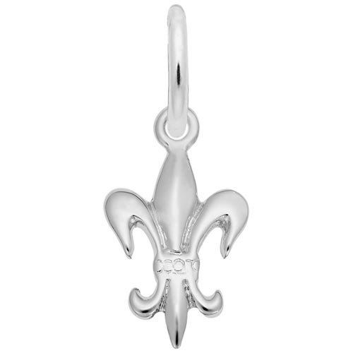 14K White Gold Fleur De Lis Charm by Rembrandt Charms 14K White Gold Fleur De Lis Charm by Rembrandt Charms