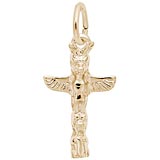 Rembrandt Totem Pole Charm, 10k Yellow Gold