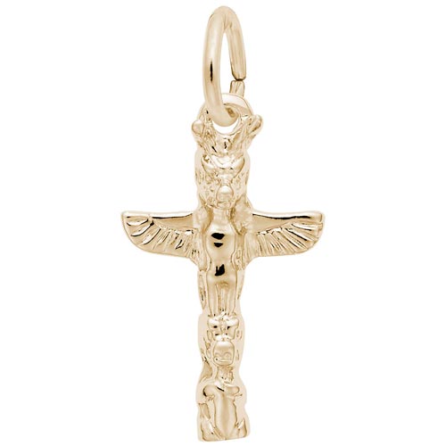 10K Gold Victoria Totem Pole Charm by Rembrandt Charms 10K Gold Victoria Totem Pole Charm by Rembrandt Charms